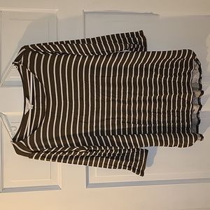 Market & Spruce Striped Floral top